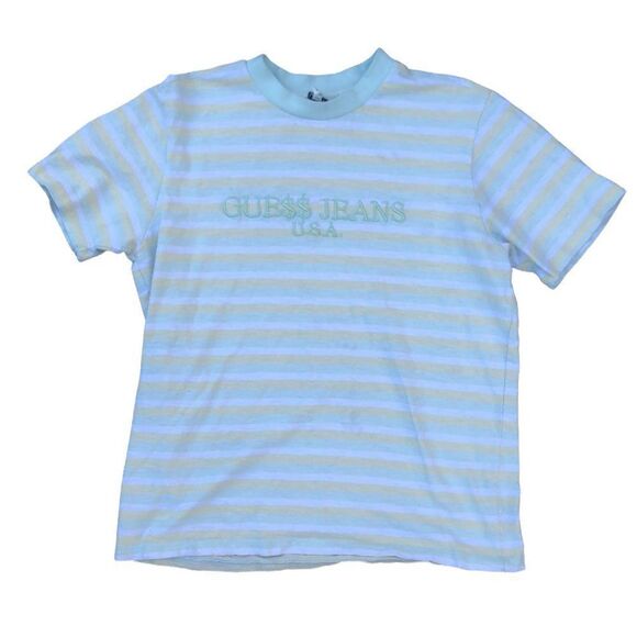 STRIPED Guess X ASAP Rocky T Shirt Small - Picture 1 of 5